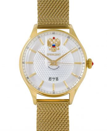 Механические часы " Президент" Русское время 6466046 с браслетом