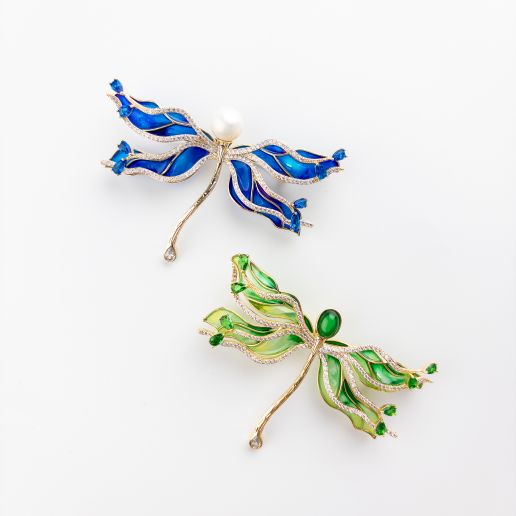 Брошь LXZ22NX118 Биж.сплав, кристаллы