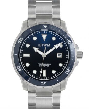 Механические часы" ШТУРМ" на браслете с автоподзаводом Русское время 75983372