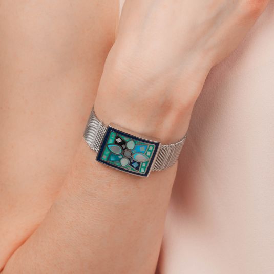 Fiore Luna Браслет на металлическом ремешке CB01688-3 BL/S