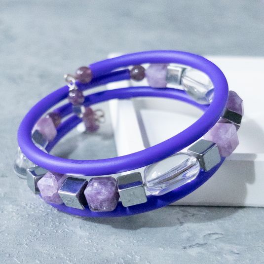 Браслет "Варвара", ювелирное стекло, one-4mm