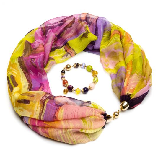 Шейное украшение Агата 002302_51_68