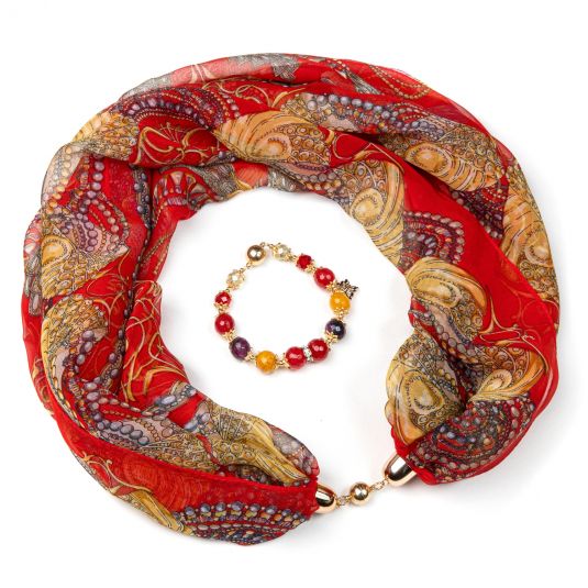 Шейное украшение Агата 002302_20_43