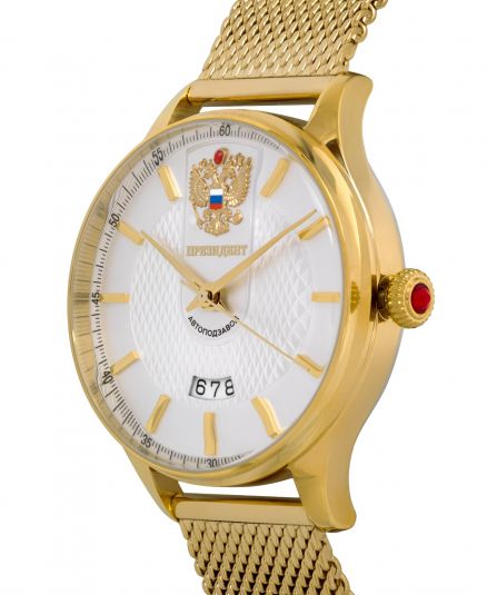 Механические часы " Президент" Русское время 6466046 с браслетом