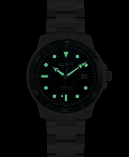 Механические часы" ШТУРМ" на браслете с автоподзаводом Русское время 75983372